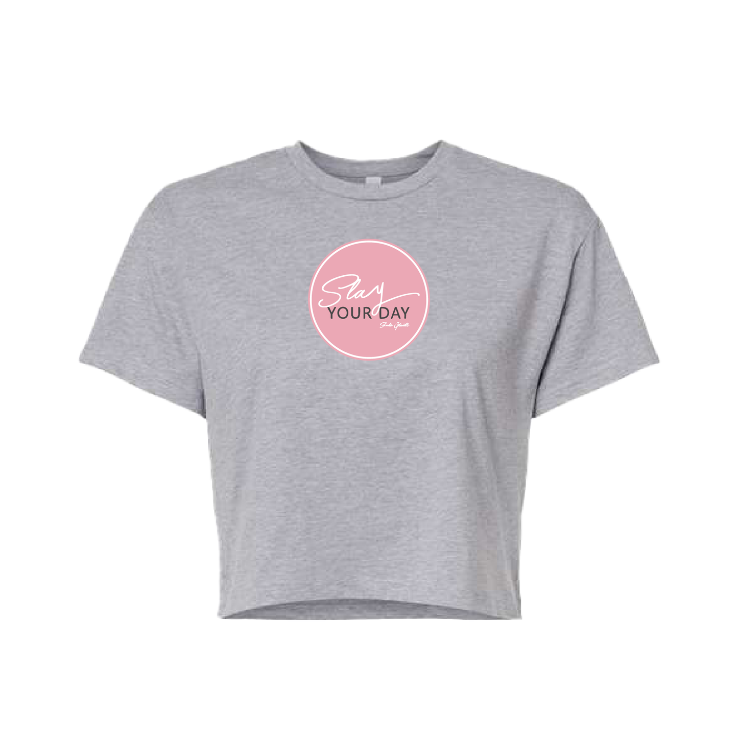 Pink Circle Logo Women’s Crop Top | Slay Your Day
