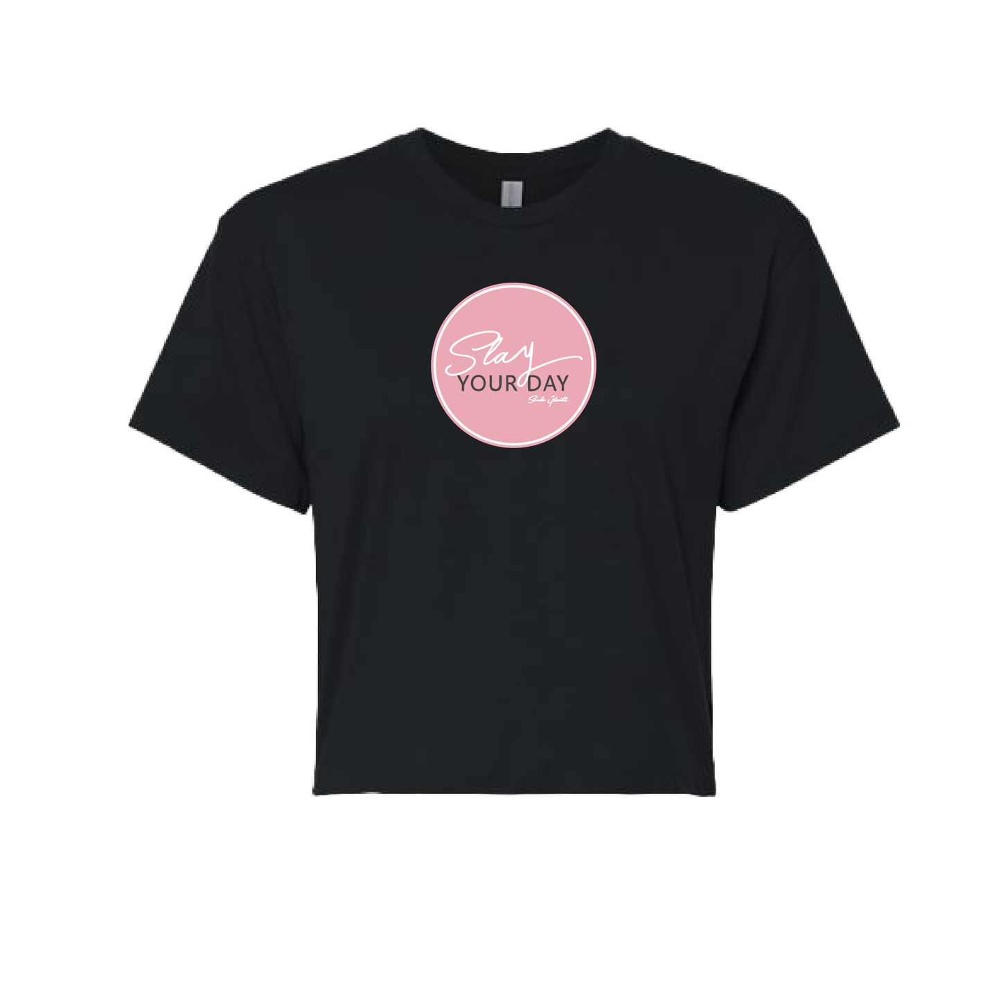 Pink Circle Logo Women’s Crop Top | Slay Your Day