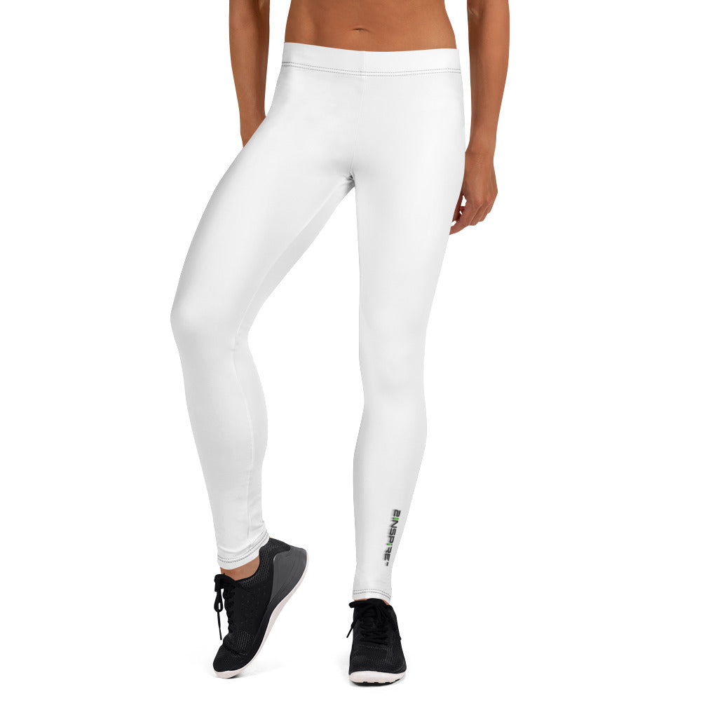 White Microfiber Leggings | 2Inspire