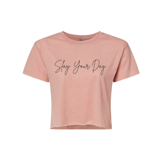 Cursive Women’s Crop Top | Slay Your Day