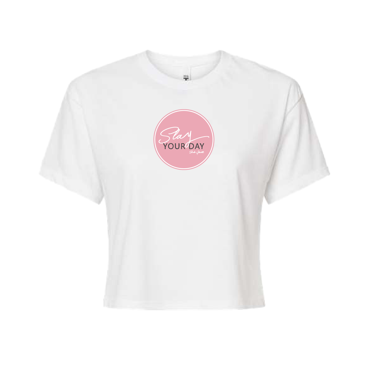 Pink Circle Logo Women’s Crop Top | Slay Your Day
