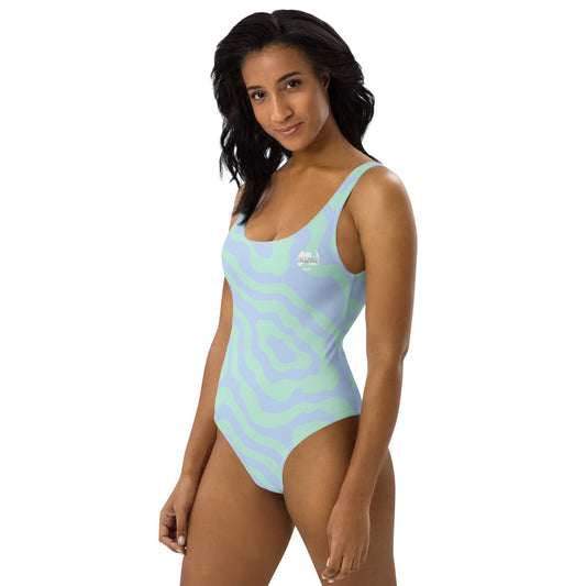 Groovy Abstract One-Piece Swimsuit
