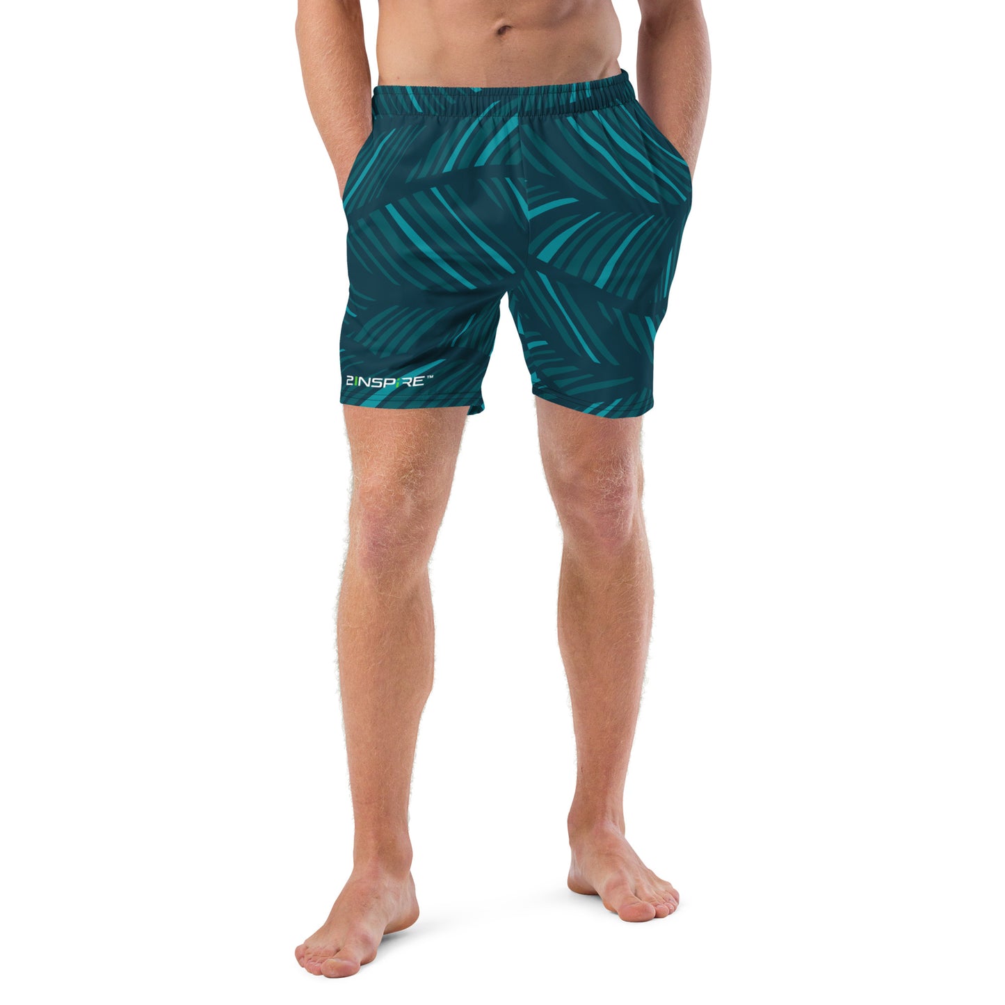 Men's Sphere Palm Leaf Swim Trunks