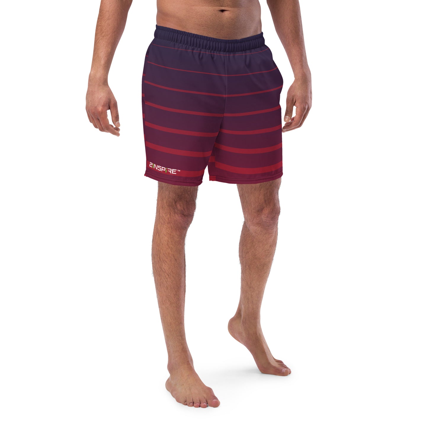 Men's Sphere Stripe Swim Trunks