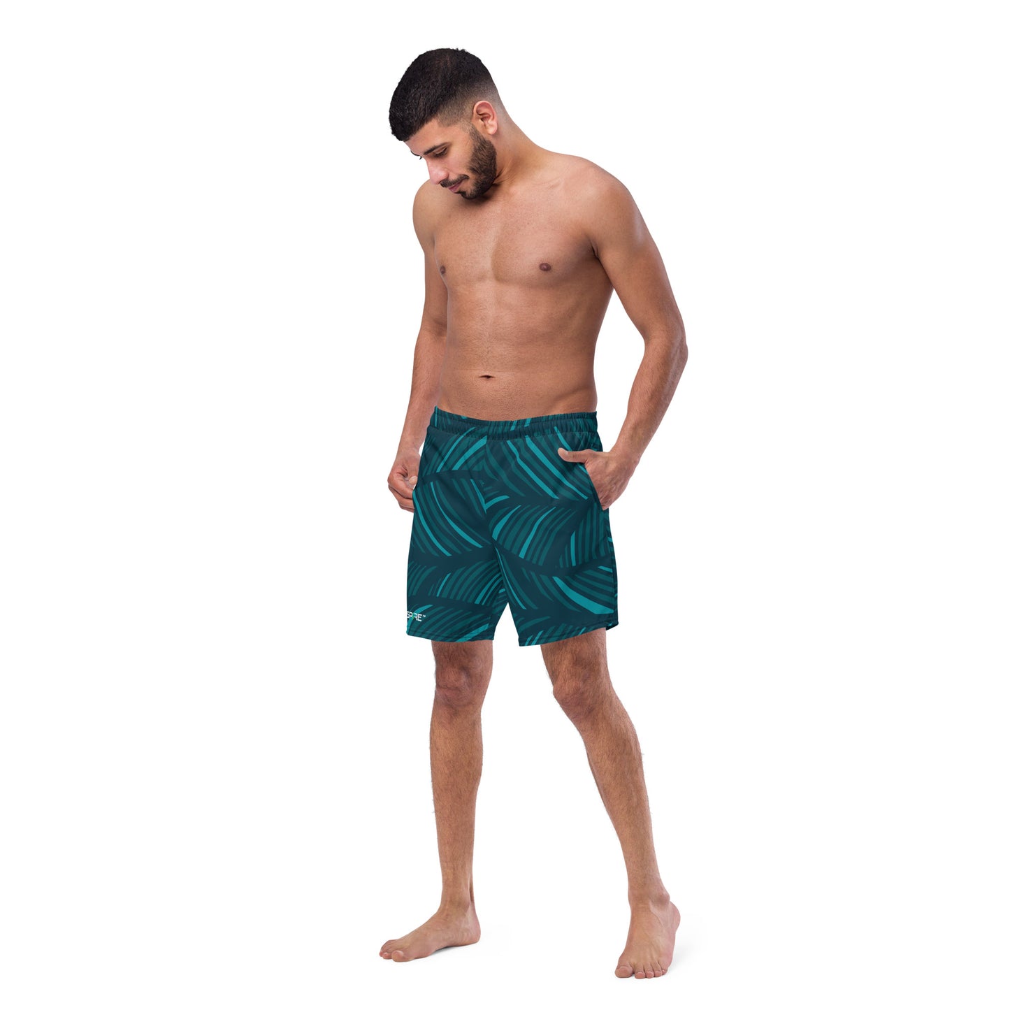 Men's Sphere Palm Leaf Swim Trunks