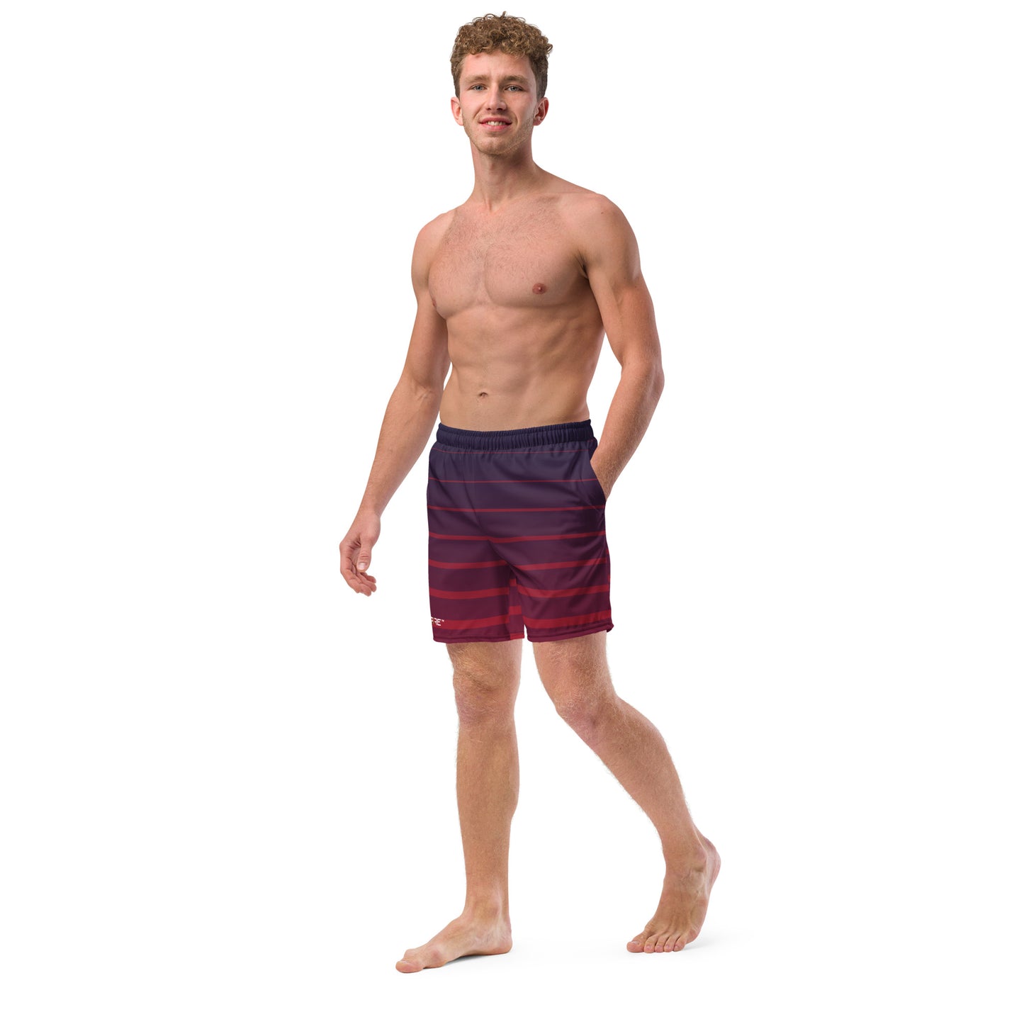 Men's Sphere Stripe Swim Trunks