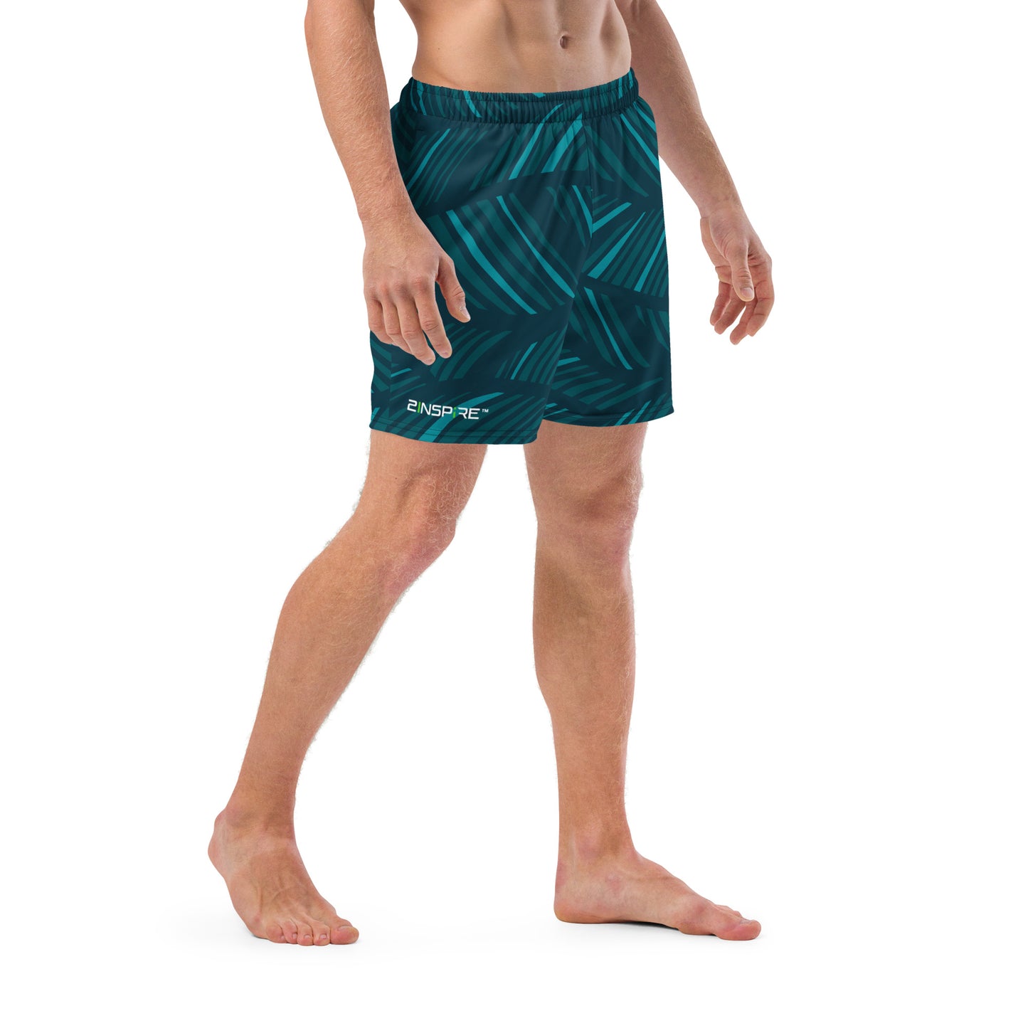 Men's Sphere Palm Leaf Swim Trunks