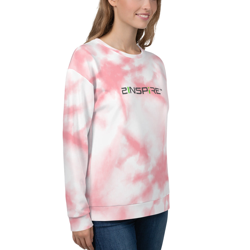 Pink Tie-Dye Unisex Sweatshirt