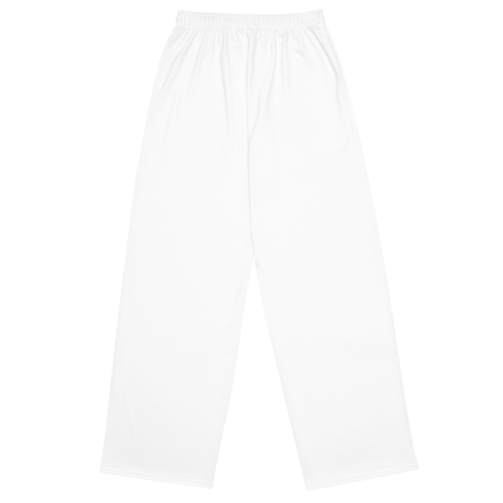 White Unisex Wide-Leg Pants