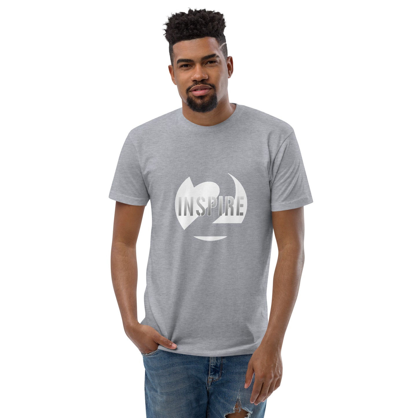 White Sphere Fitted T-Shirt