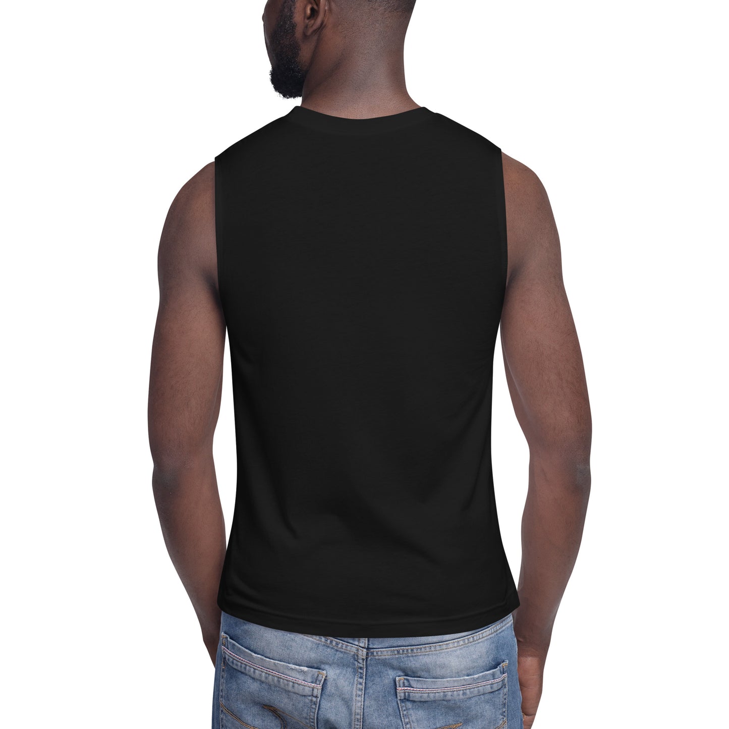 Large Black Sphere Muscle Shirt