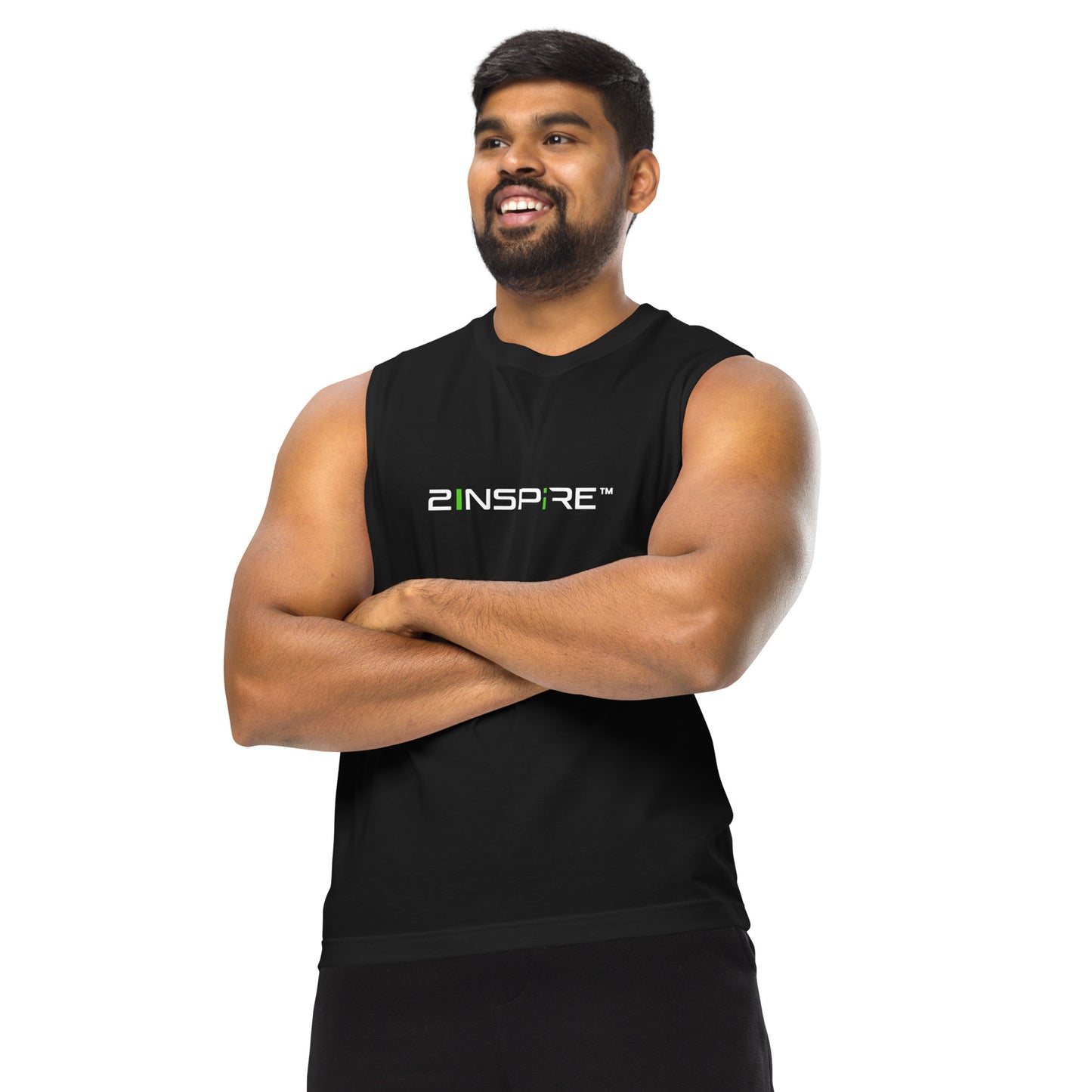 Large Black Sphere Muscle Shirt