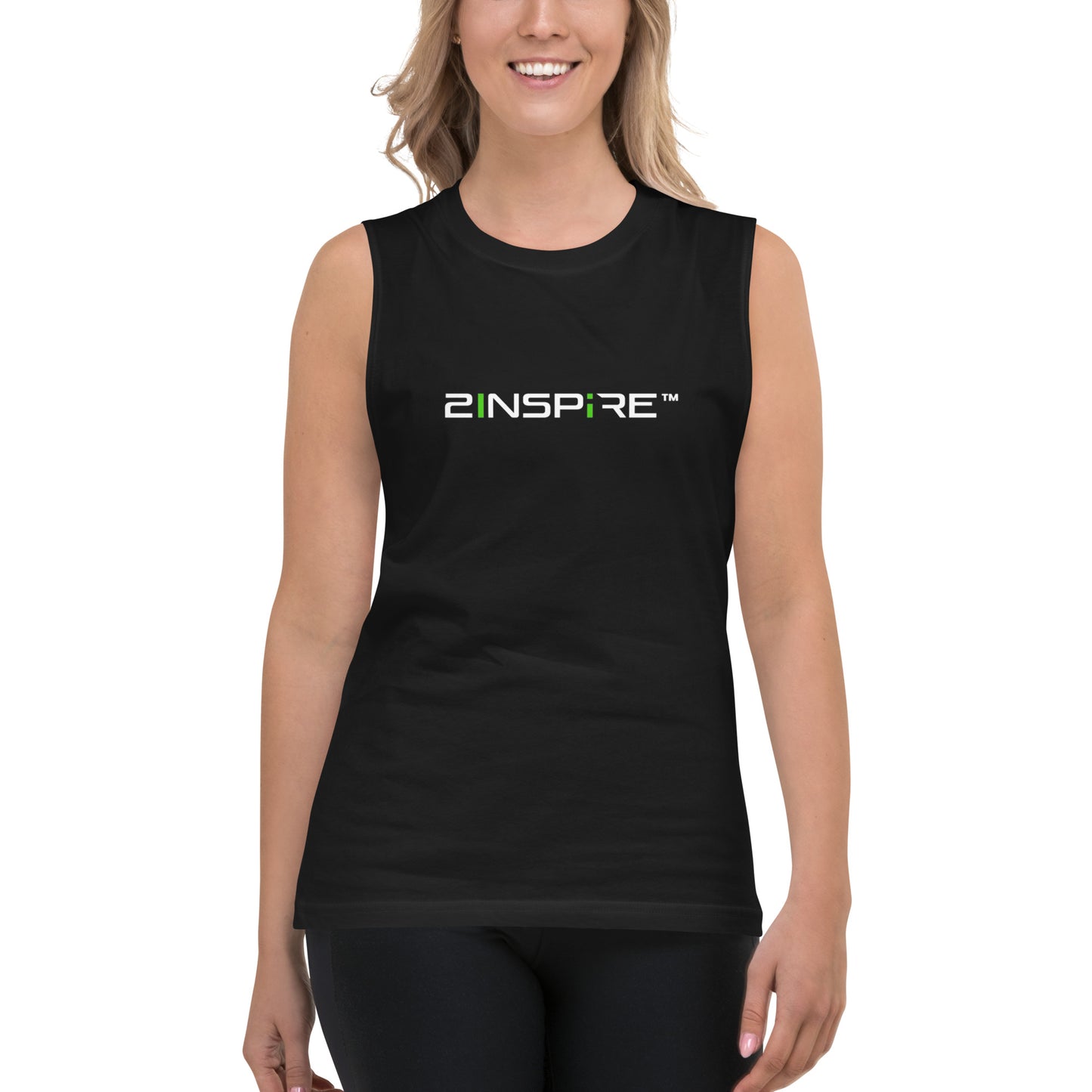 Large Black Sphere Muscle Shirt