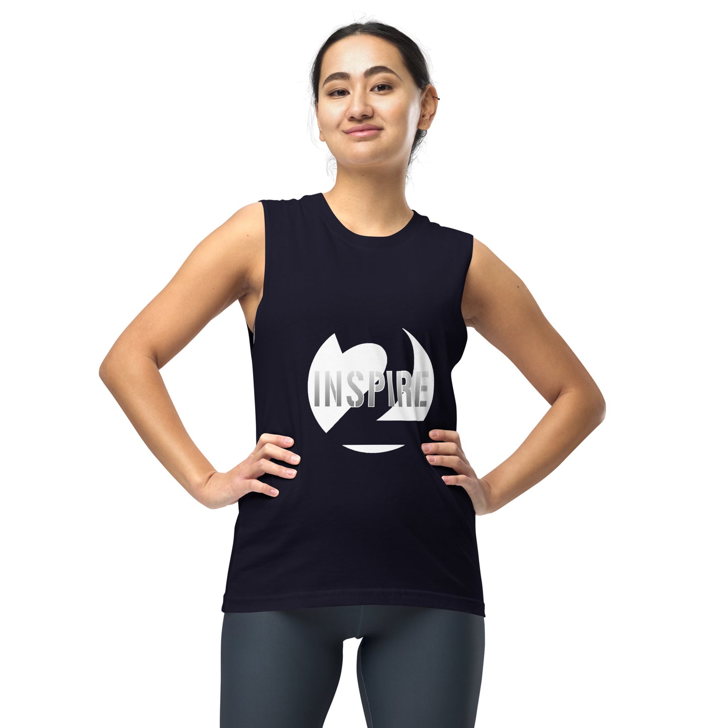 Large White Sphere Muscle Shirt